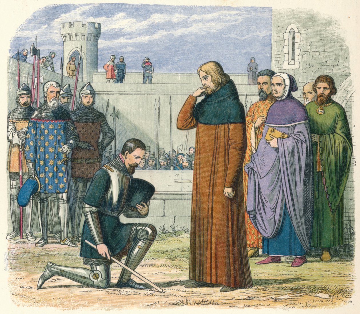 Richard és Henry találkozása, 1399 1864. alkotó: James William Edmund Doyle