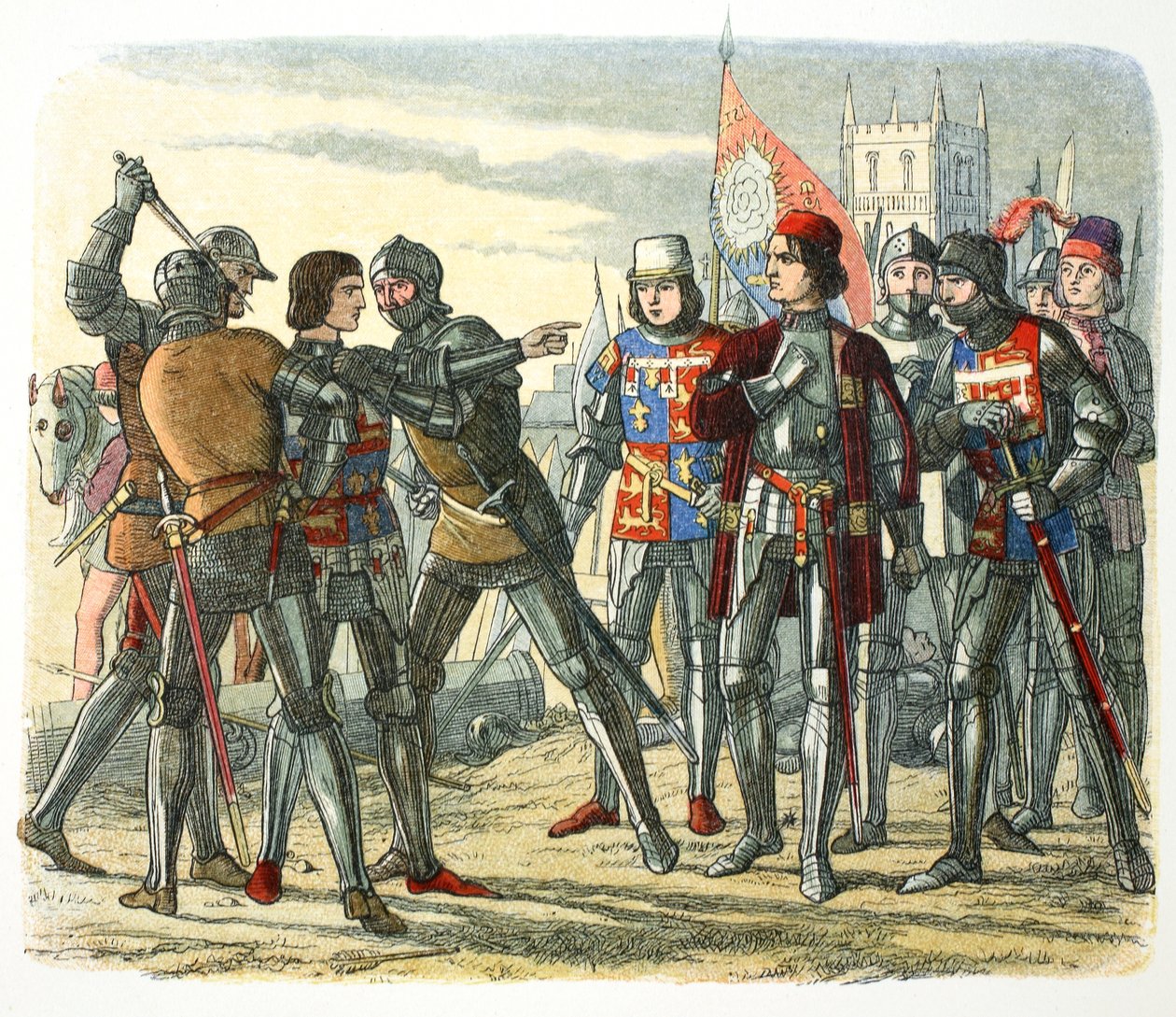 Edward herceg meggyilkolása IV. Edward király általi elfogása után, 1471 1864. alkotó: James William Edmund Doyle