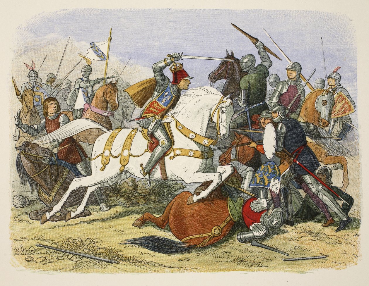 III. Richard a Bosworth Fielden, 1485. augusztus 22., A Chronicle of England Kr.e. 55-től AD 1485-ig, pub. London, 1863 alkotó: James William Edmund Doyle