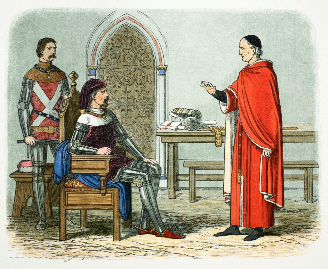 Sir William Gascoigne nem hajlandó elítélni egy elöljárót vagy társát, 1405 1864 alkotó: James William Edmund Doyle
