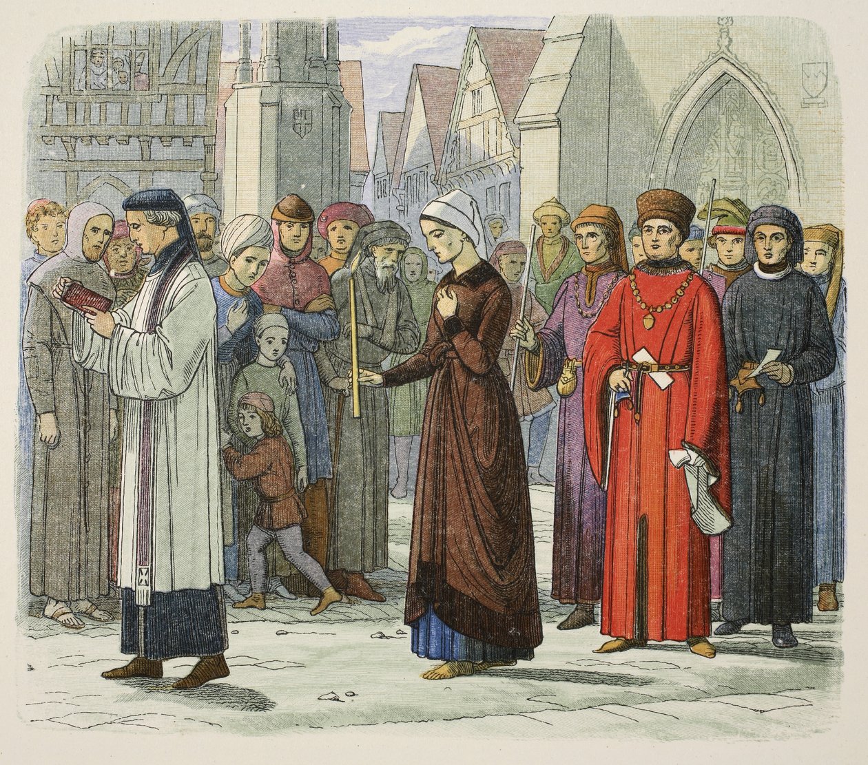 Gloucester hercegné vezeklést végez alkotó: James William Edmund Doyle