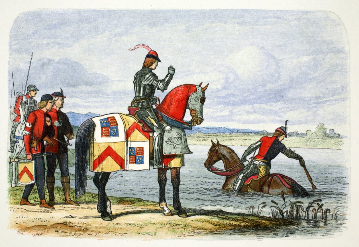 Buckingham hercege járhatatlannak találja a Severnt, 1483 1864 alkotó: James William Edmund Doyle