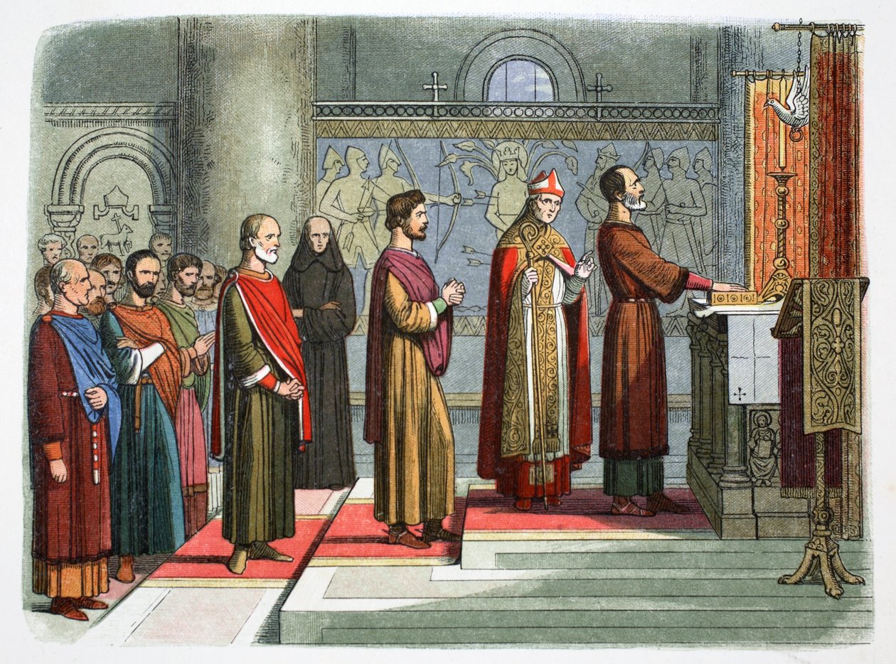 A bárók esküsznek, hogy elérik szabadságjogaikat, 1214 1864 alkotó: James William Edmund Doyle