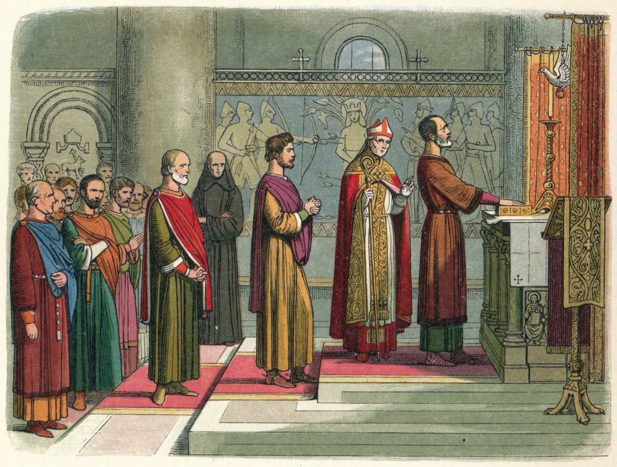 A bárók esküsznek, hogy elérik szabadságjogaikat, 1214 1864 alkotó: James William Edmund Doyle