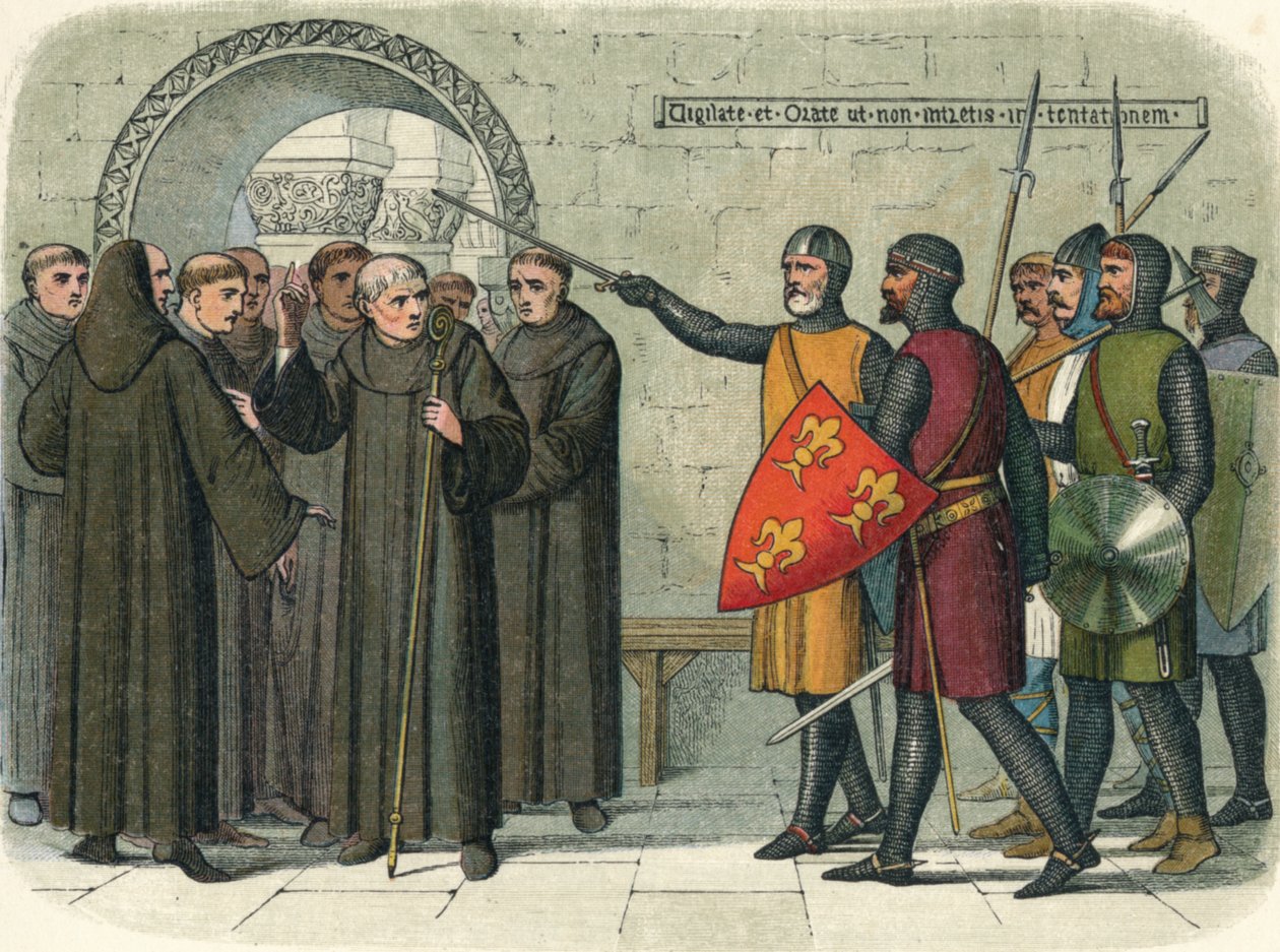 Christchurch szerzeteseit elűzték, 1209 1864 alkotó: James William Edmund Doyle