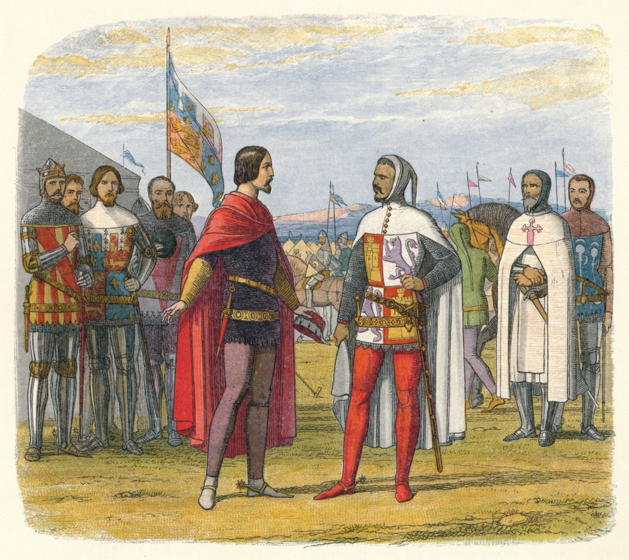 A herceg amnesztiát kicsikar Pedrótól, a Kegyetlentől, 1367 1864 alkotó: James William Edmund Doyle