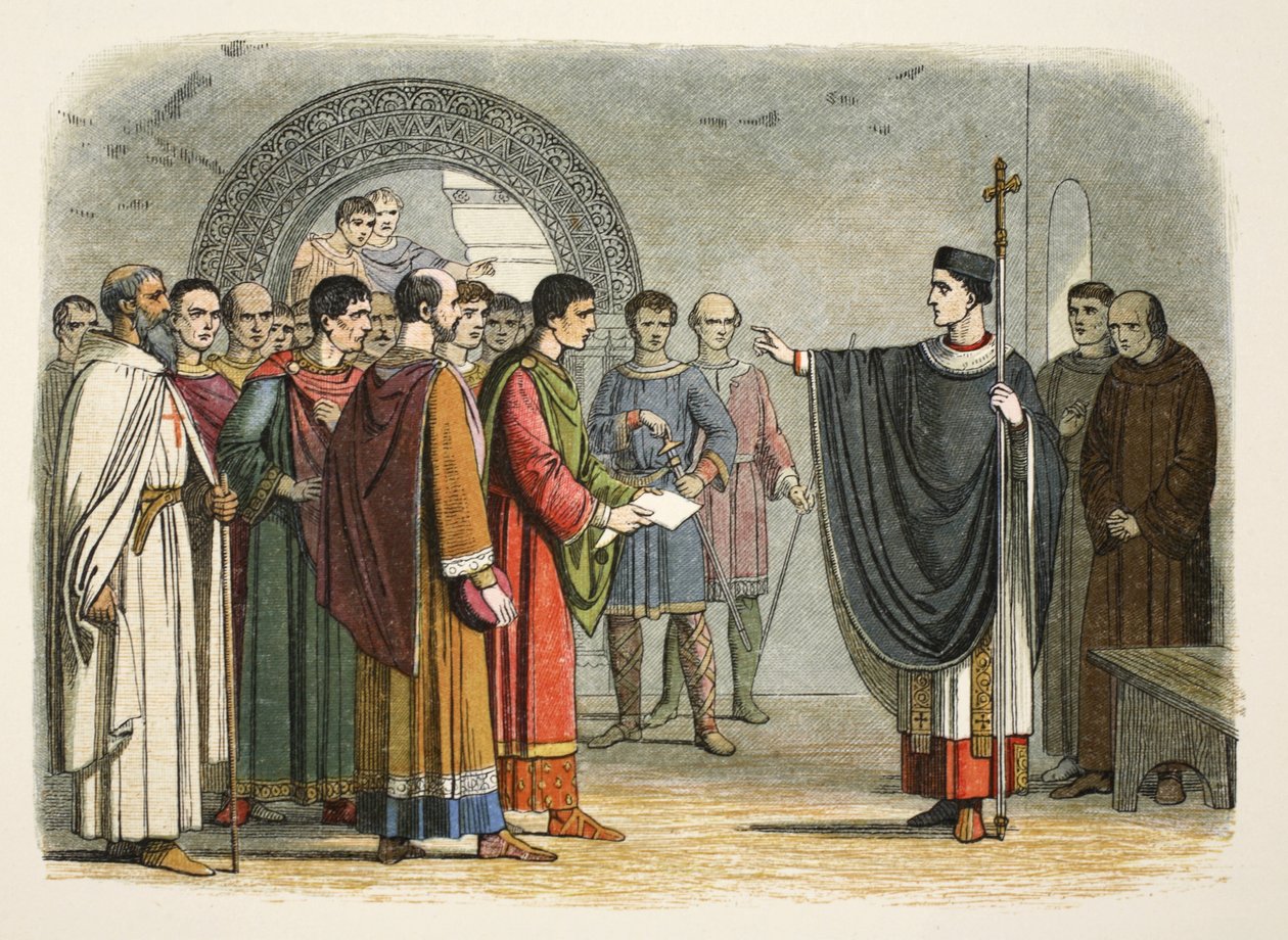Thomas Becket megtiltja Leicester grófjának, hogy ítéletet hozzon ellene alkotó: James William Edmund Doyle