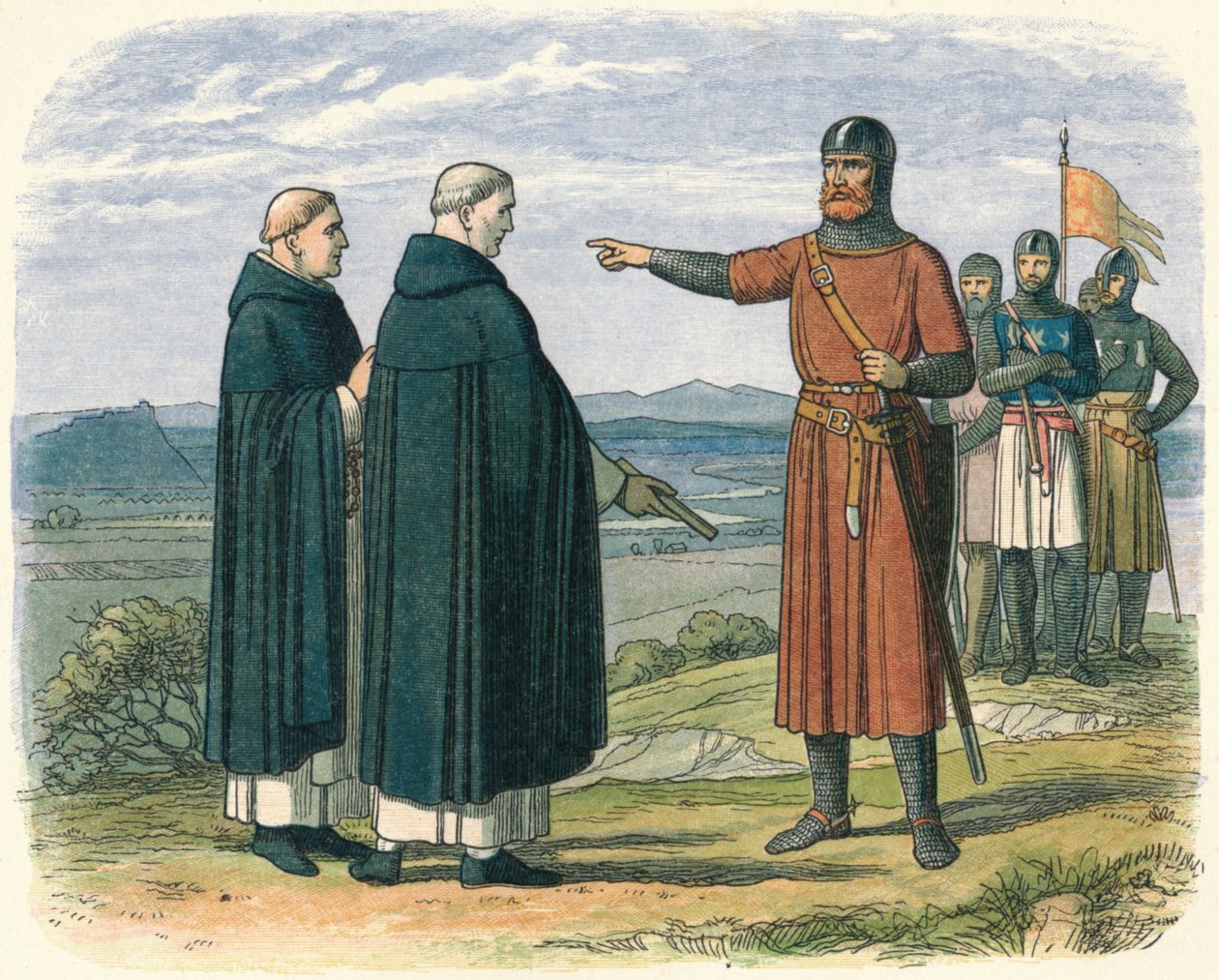 Wallace elutasítja az angol javaslatokat, 1297 1864 alkotó: James William Edmund Doyle