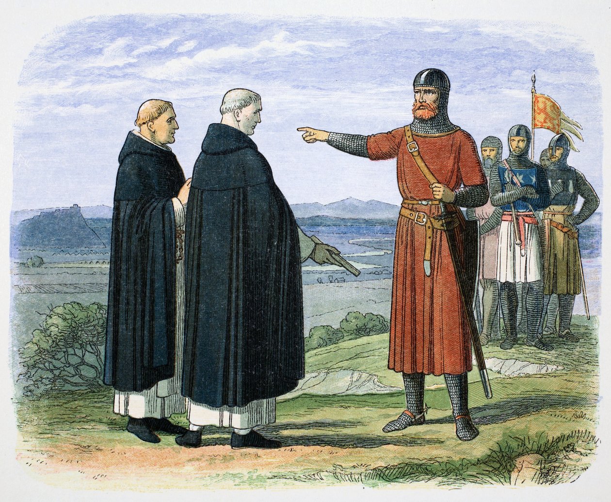 William Wallace elutasítja az angol javaslatokat, 1297 1864. alkotó: James William Edmund Doyle