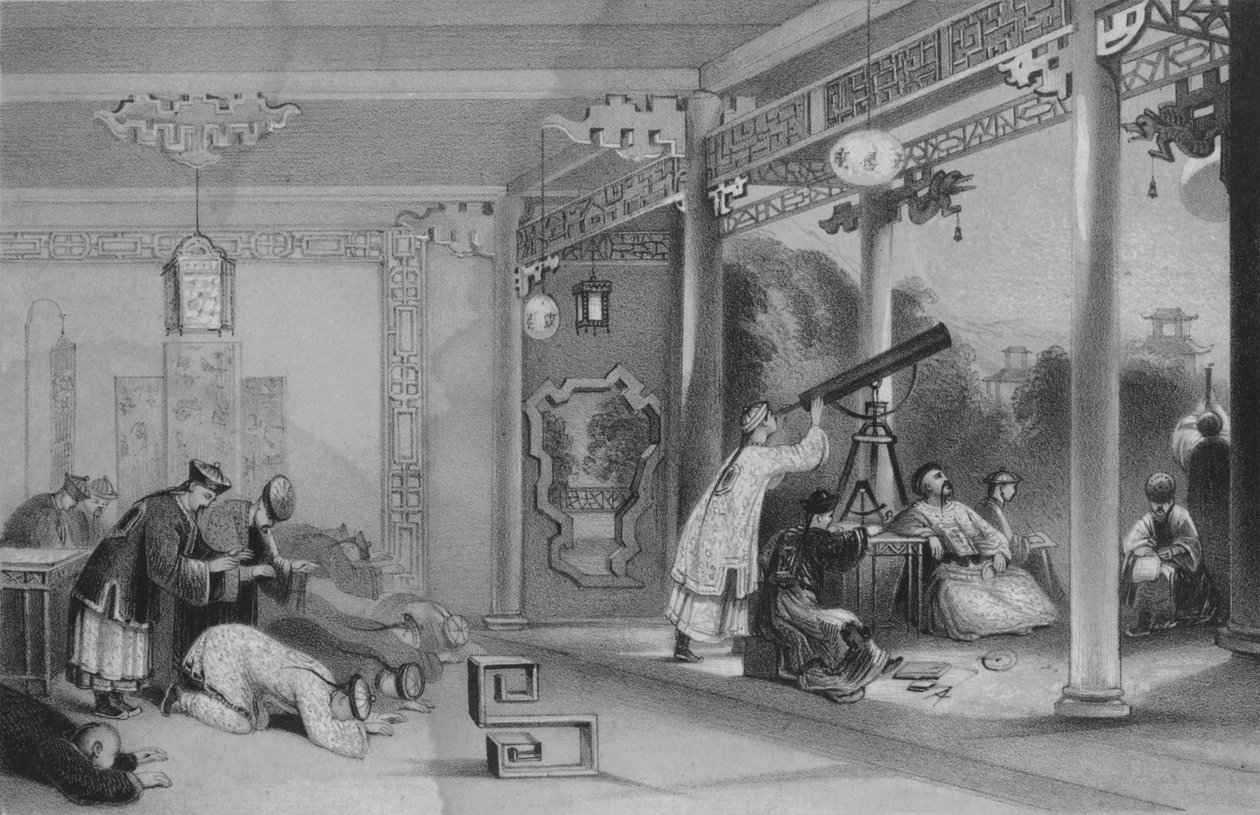 Kína minden tartományában és városában megtartott szertartások napfogyatkozás alkalmával alkotó: James William Giles