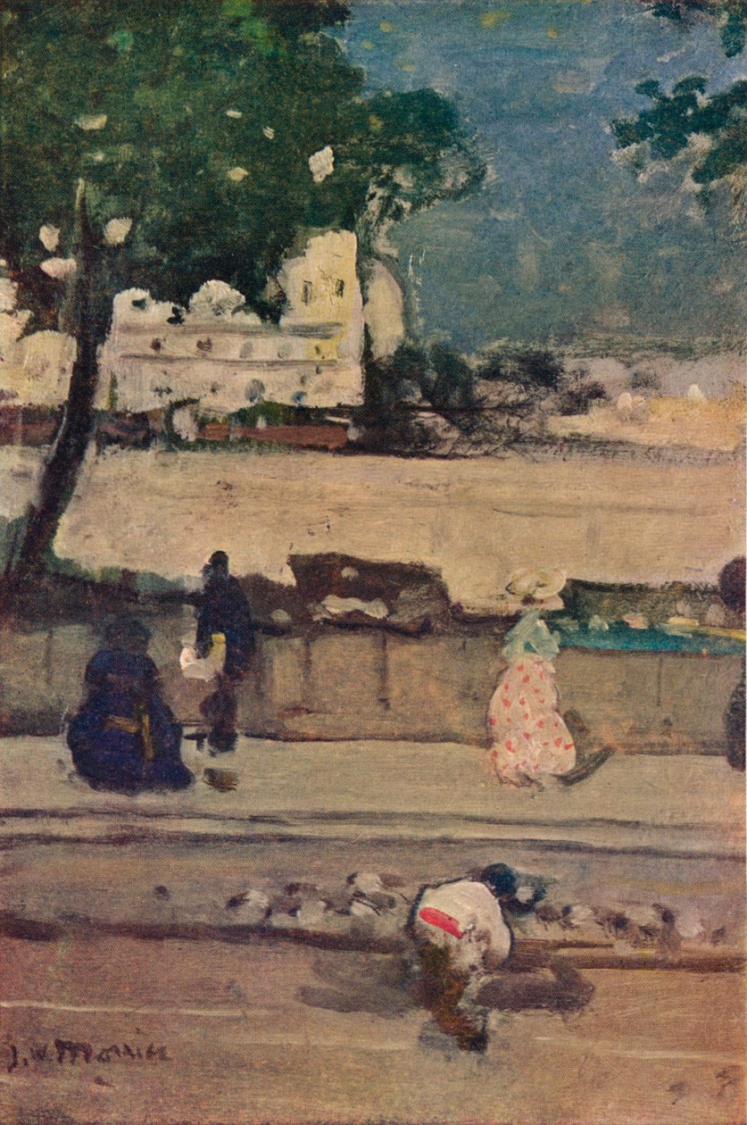 Quai Des Grands Augustins, Párizs, XIX. század alkotó: James Wilson Morrice