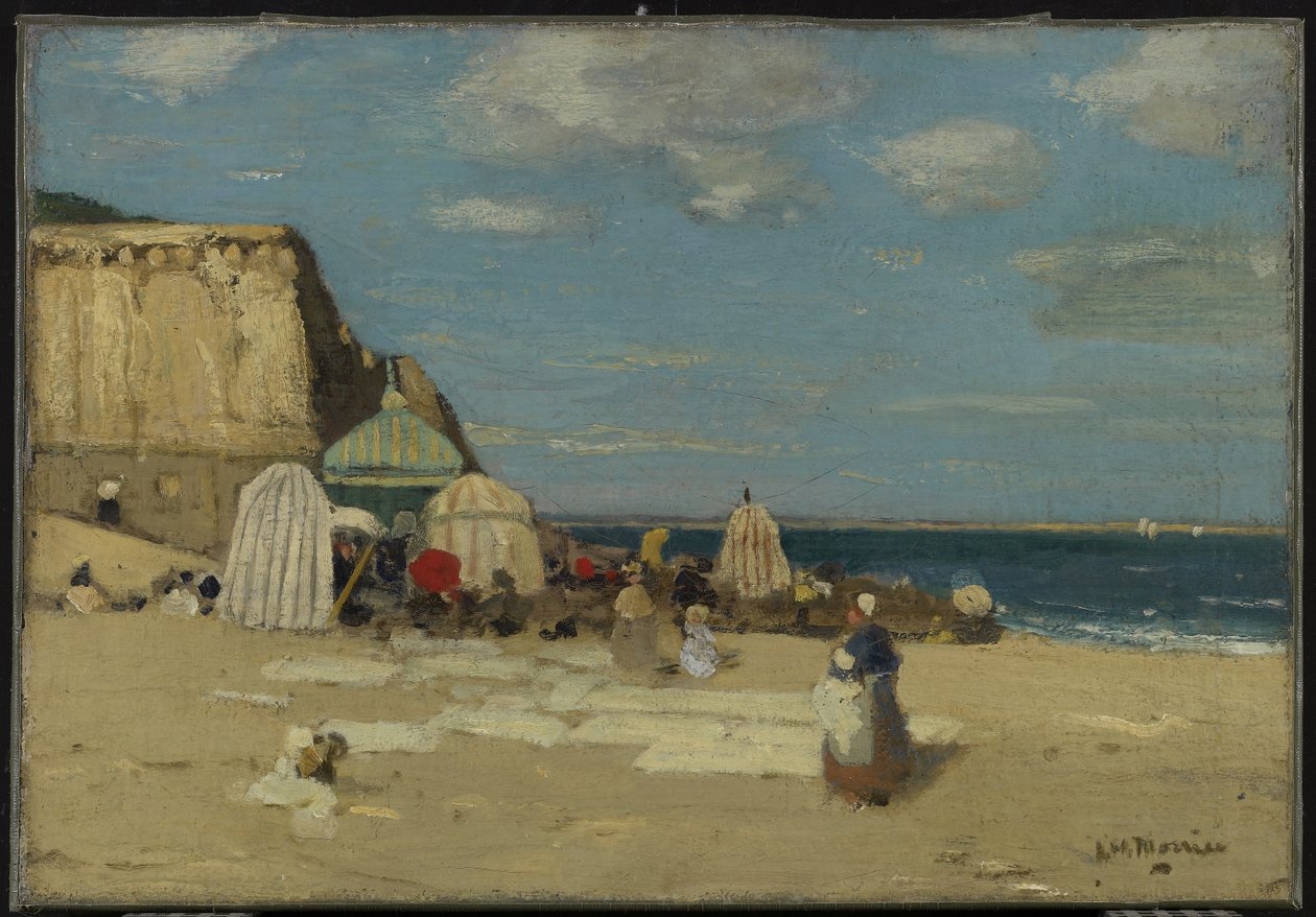 The Beach, St. Malo, 1900 körül alkotó: James Wilson Morrice