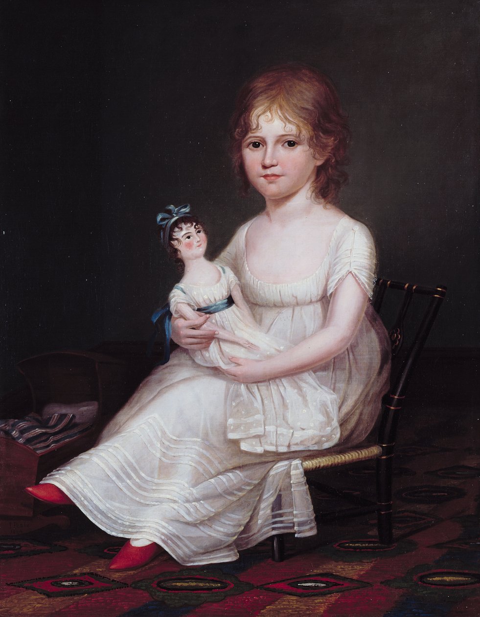 Egy lány babát tart, 1804 alkotó: James the Elder Peale
