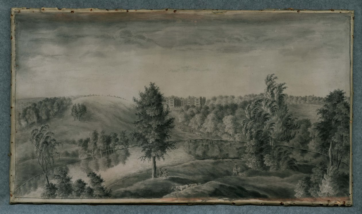 Kilátás a Temple Newsam House-ra, keletről alkotó: James the Younger Lambert