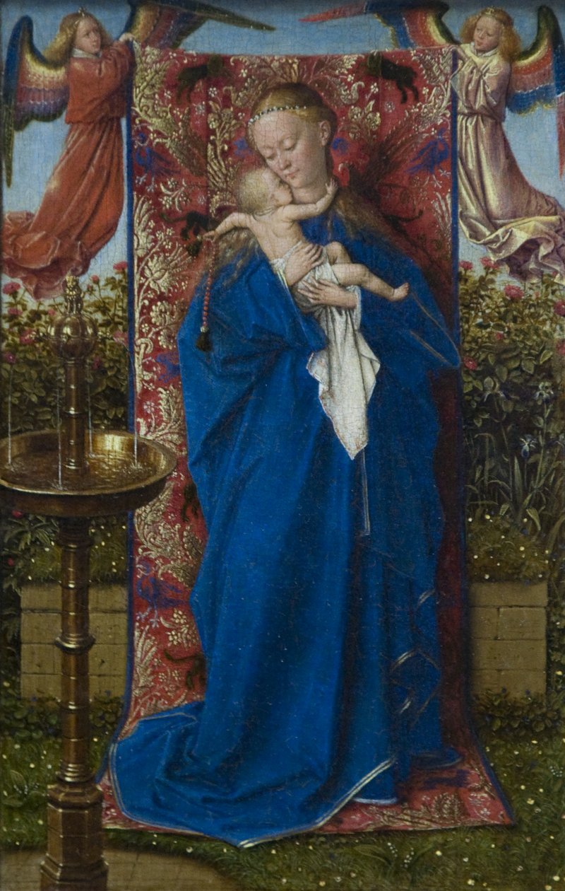 Madonna a szökőkútnál alkotó: Jan van Eyck