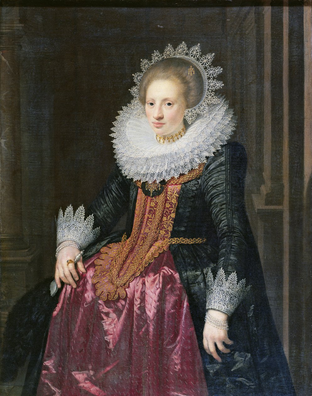 Madame Vrijdags van Vollenhoven, 1620 alkotó: Jan Anthonisz. van Ravesteyn