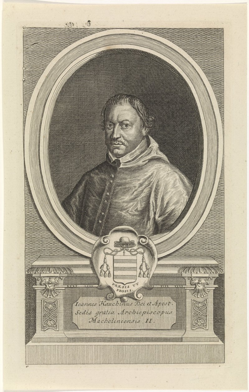 Joannes Hauchin portréja Jan Baptist Jongelinck metszetével alkotó: Jan Baptist Jongelinck