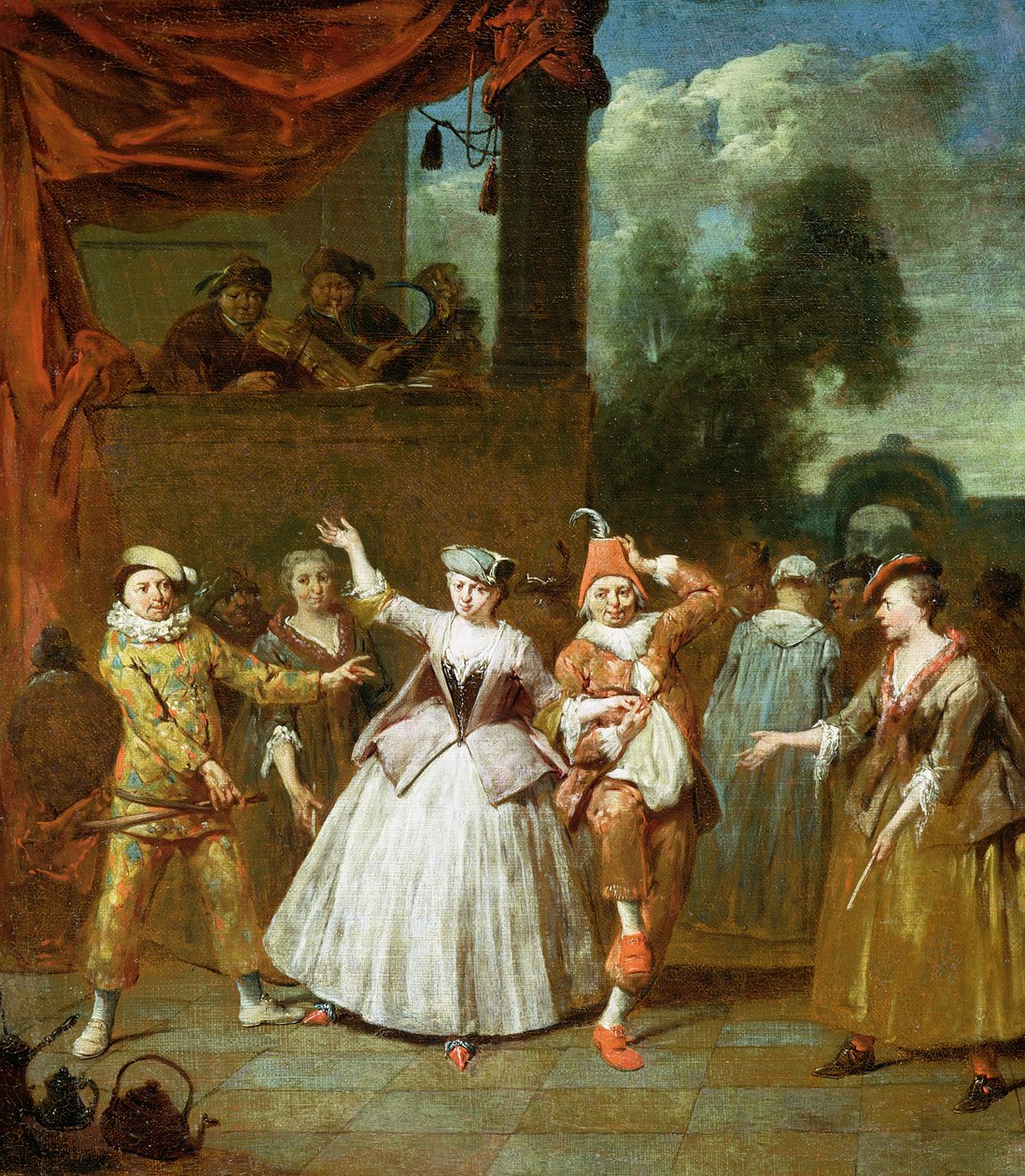 A Commedia dellArte színészei alkotó: Jan Baptist Lambrechts