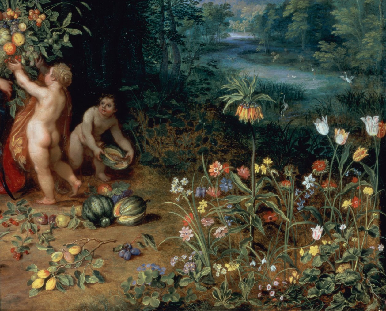 A bőség allegóriája, részlet (93444 részlet) alkotó: Jan the Elder Brueghel