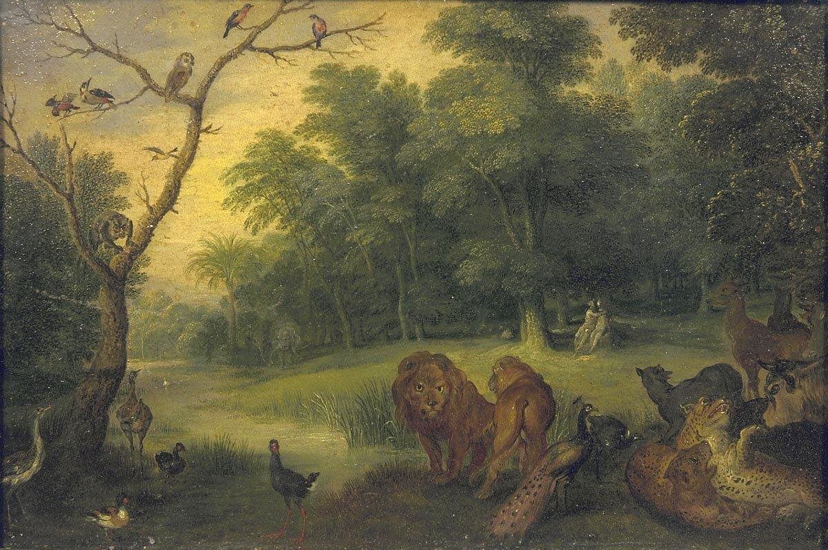 Paradicsom Ádám és Éva bukásával alkotó: Jan the Elder Brueghel