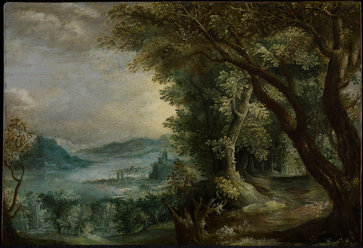 Képzeletbeli táj, 1600 után (olaj, réz) alkotó: Jan the Elder Brueghel