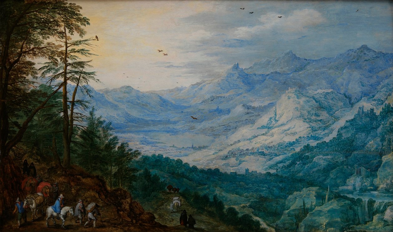 Sziklás táj alkotó: Jan the Elder Brueghel