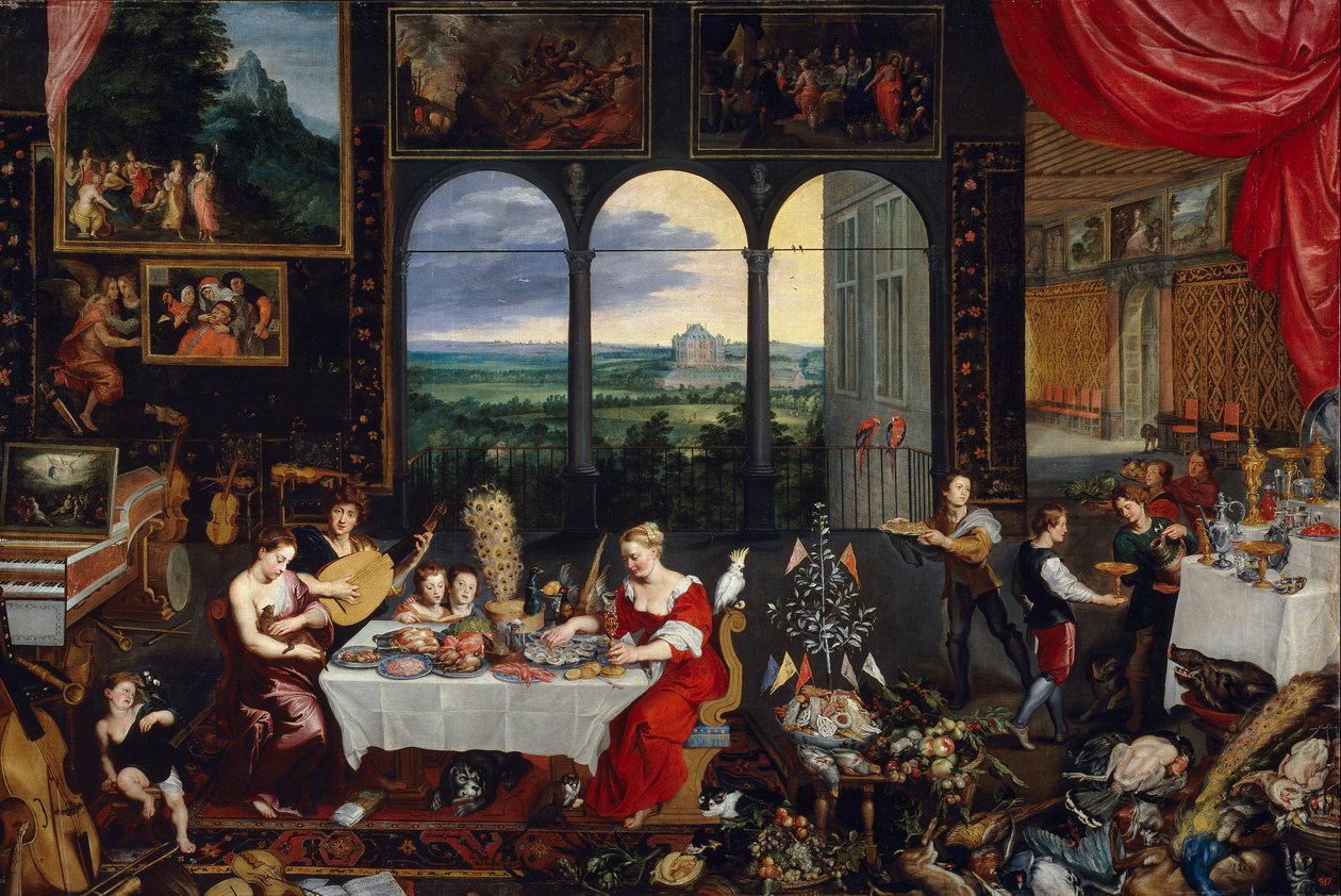 A hallás, tapintás és ízérzékelés alkotó: Jan the Elder Brueghel