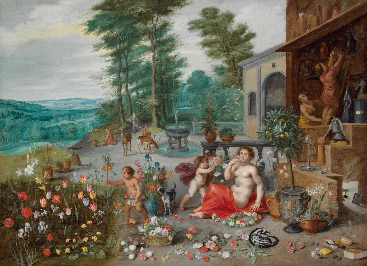 A szag allegóriája alkotó: Jan Brueghel the Younger