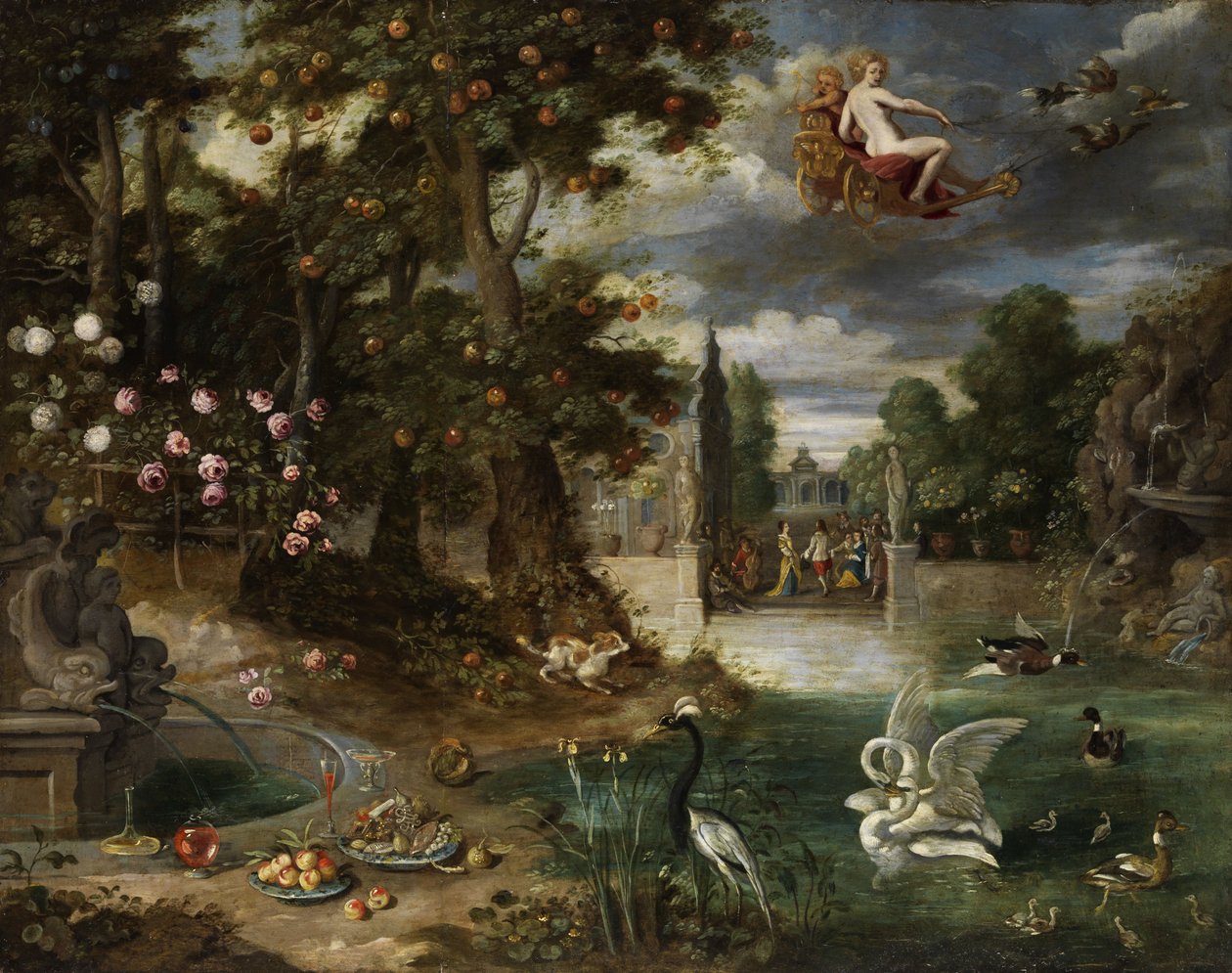 A szerelem diadalmas ajándékai alkotó: Jan Brueghel the Younger