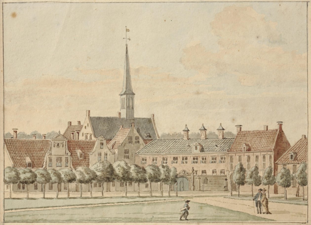 Martinikerkhof, a Prinsenhof és a Gardepoort alkotó: Jan Bulthuis