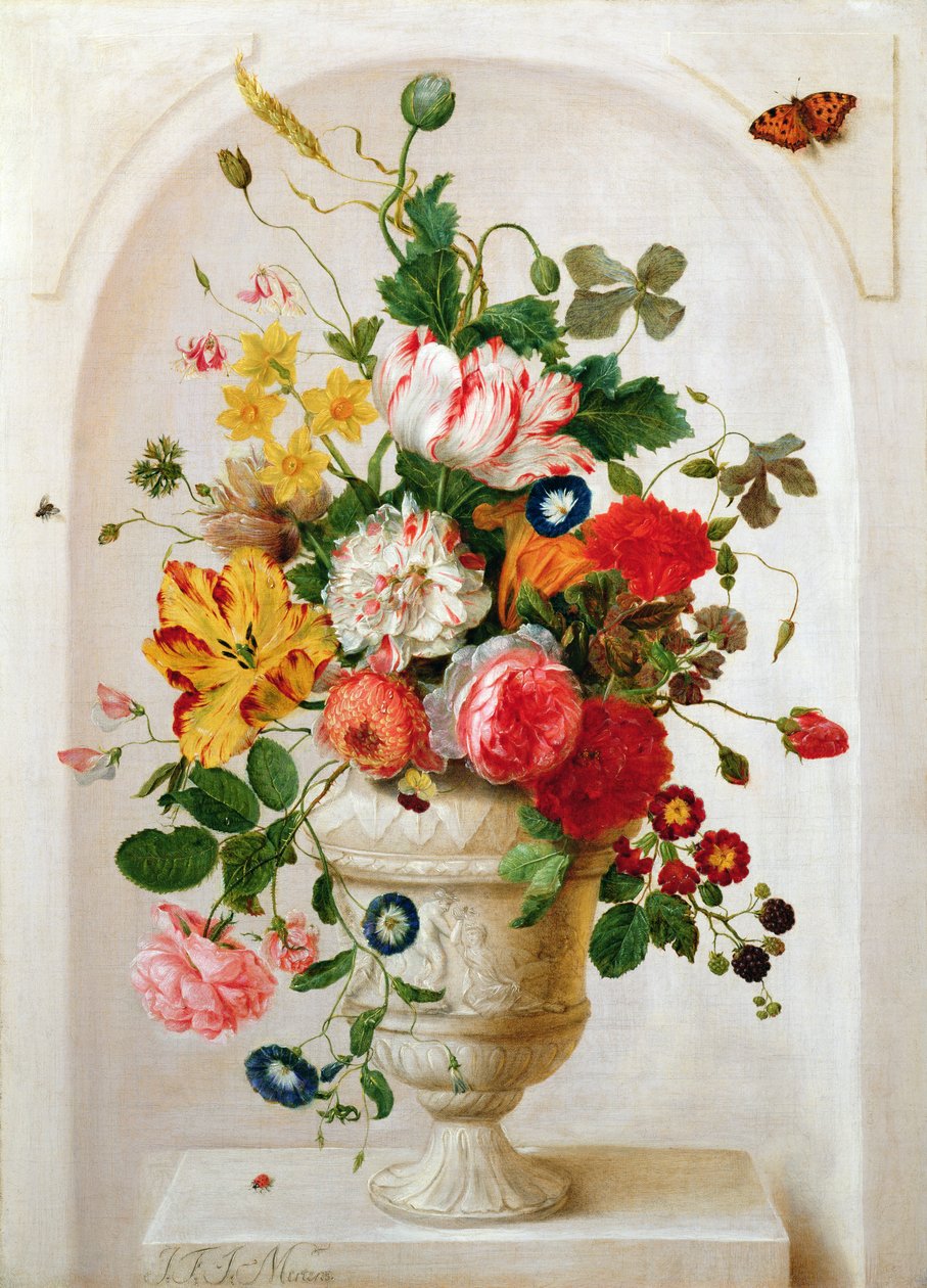 Virágurna egy fülkében alkotó: Jan Frans Josephus Mertens