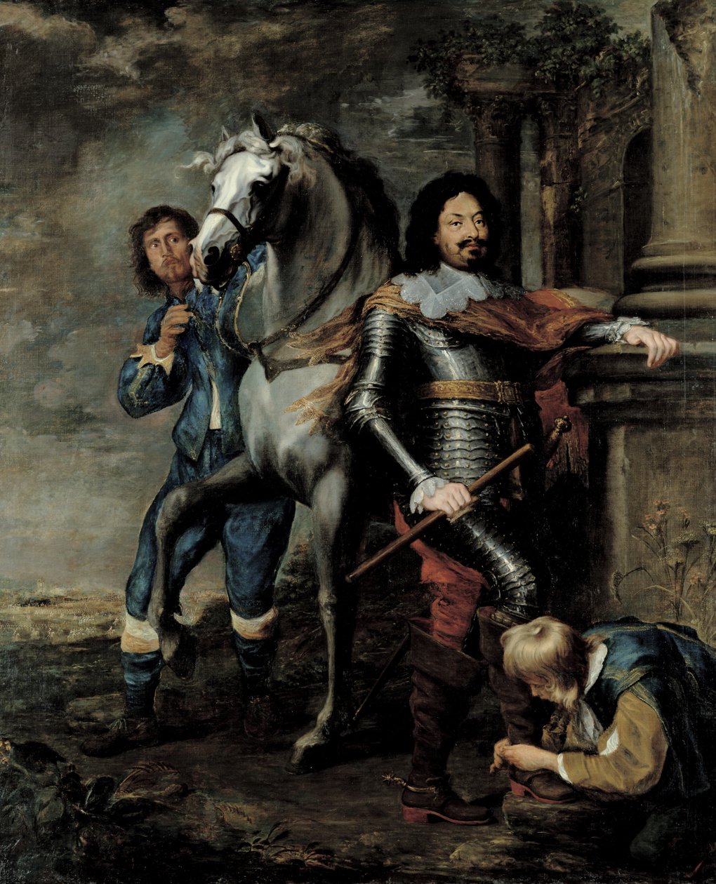 Ottavio Piccolomini tábornok (1600-56) Amalfi hercegének portréja alkotó: Gerrit van Honthorst
