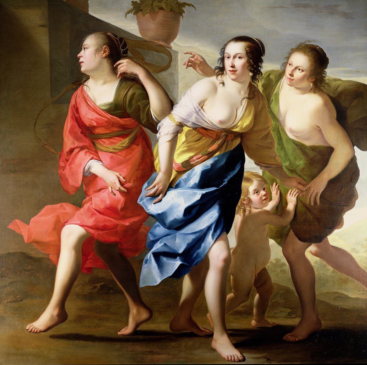 A három grácia alkotó: Gerrit van Honthorst