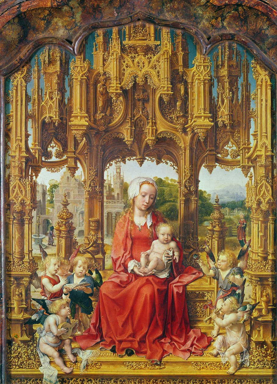 A Malvagna-triptichon központi táblája, 1513-1515 körül alkotó: Jan Gossaert