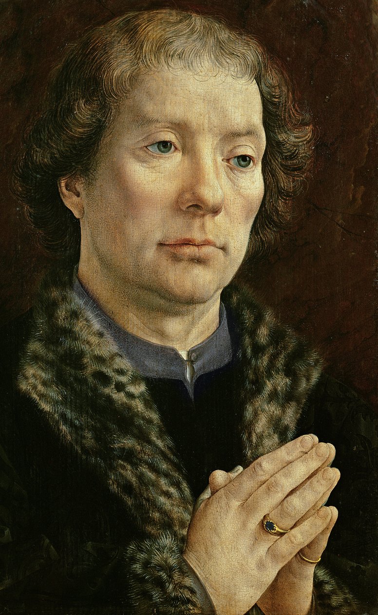 A Carondelet-diptichon: bal oldali panel, amely Jean Carondelet (1469-1545) besanconi templom dékánját ábrázolja, 1517 (lásd még: 97189 és 210363) alkotó: Jan Gossaert