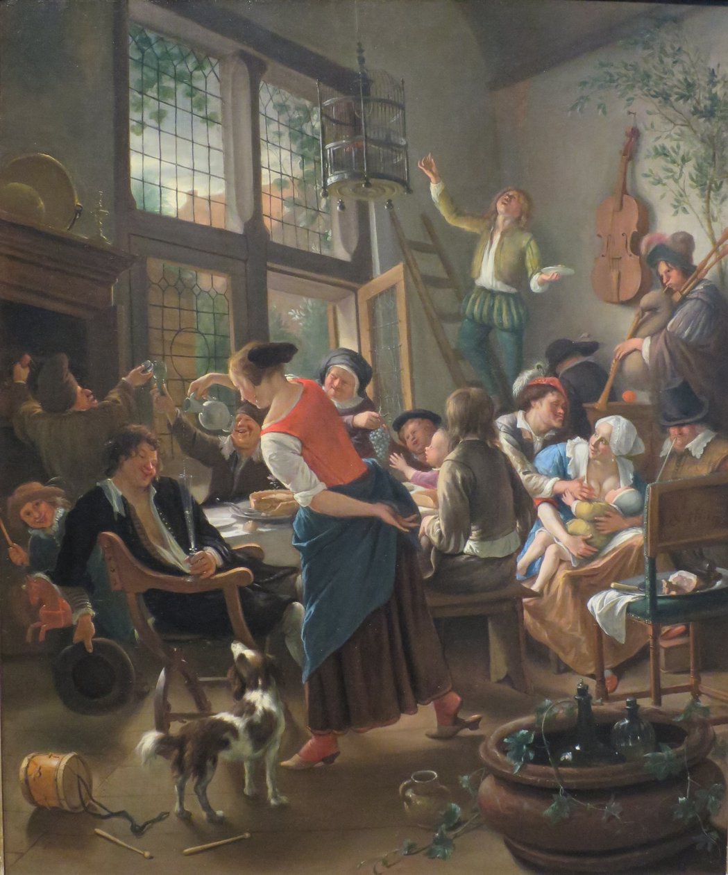 Ünnepi családi étkezés alkotó: Jan Havickszoon Steen