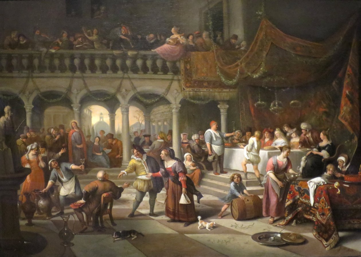 Házasság Kánában alkotó: Jan Havickszoon Steen