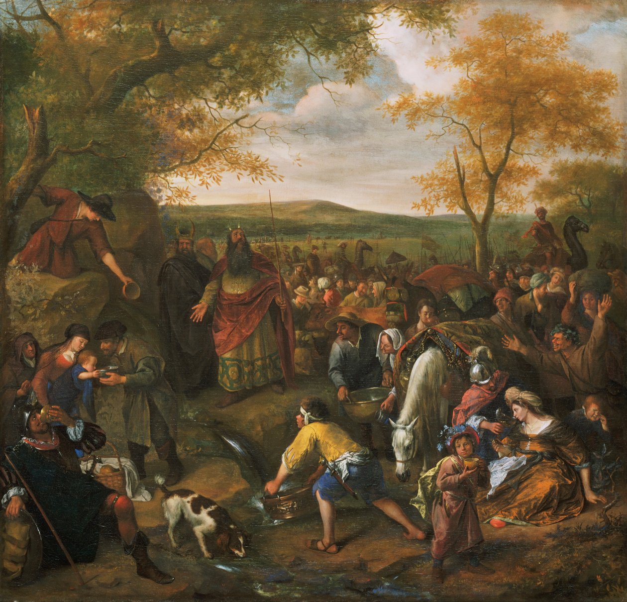 Mózes a sziklára csap alkotó: Jan Havickszoon Steen