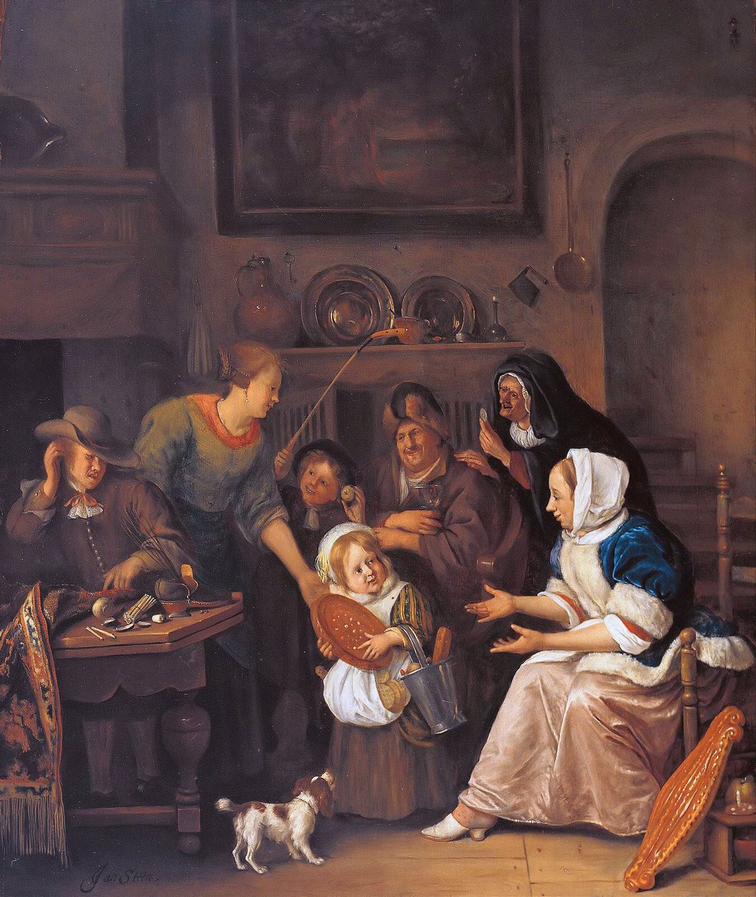 Szent Miklós ünnepe alkotó: Jan Havickszoon Steen