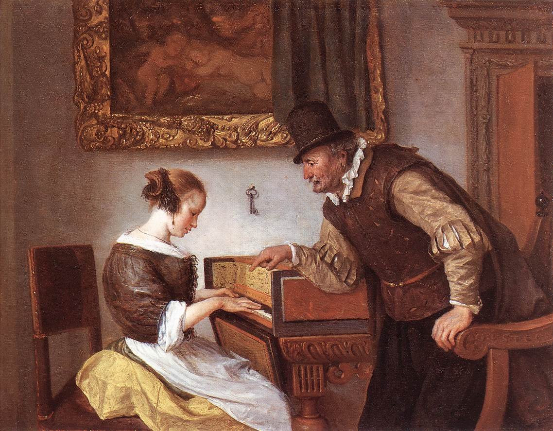 A csembaló lecke alkotó: Jan Havickszoon Steen