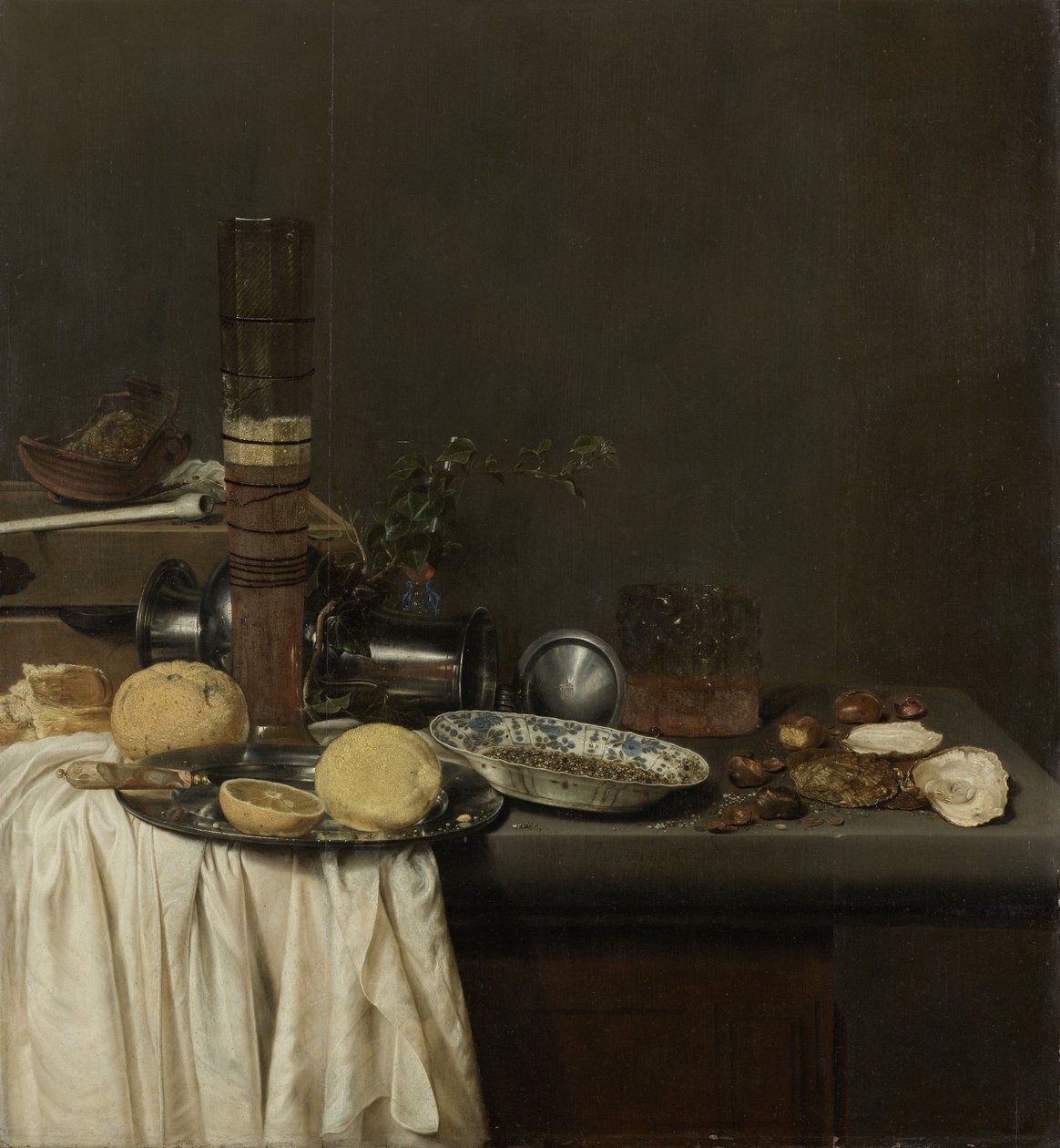 Csendélet magas söröspohárral, 1647 alkotó: Jan Jansz. van de Velde