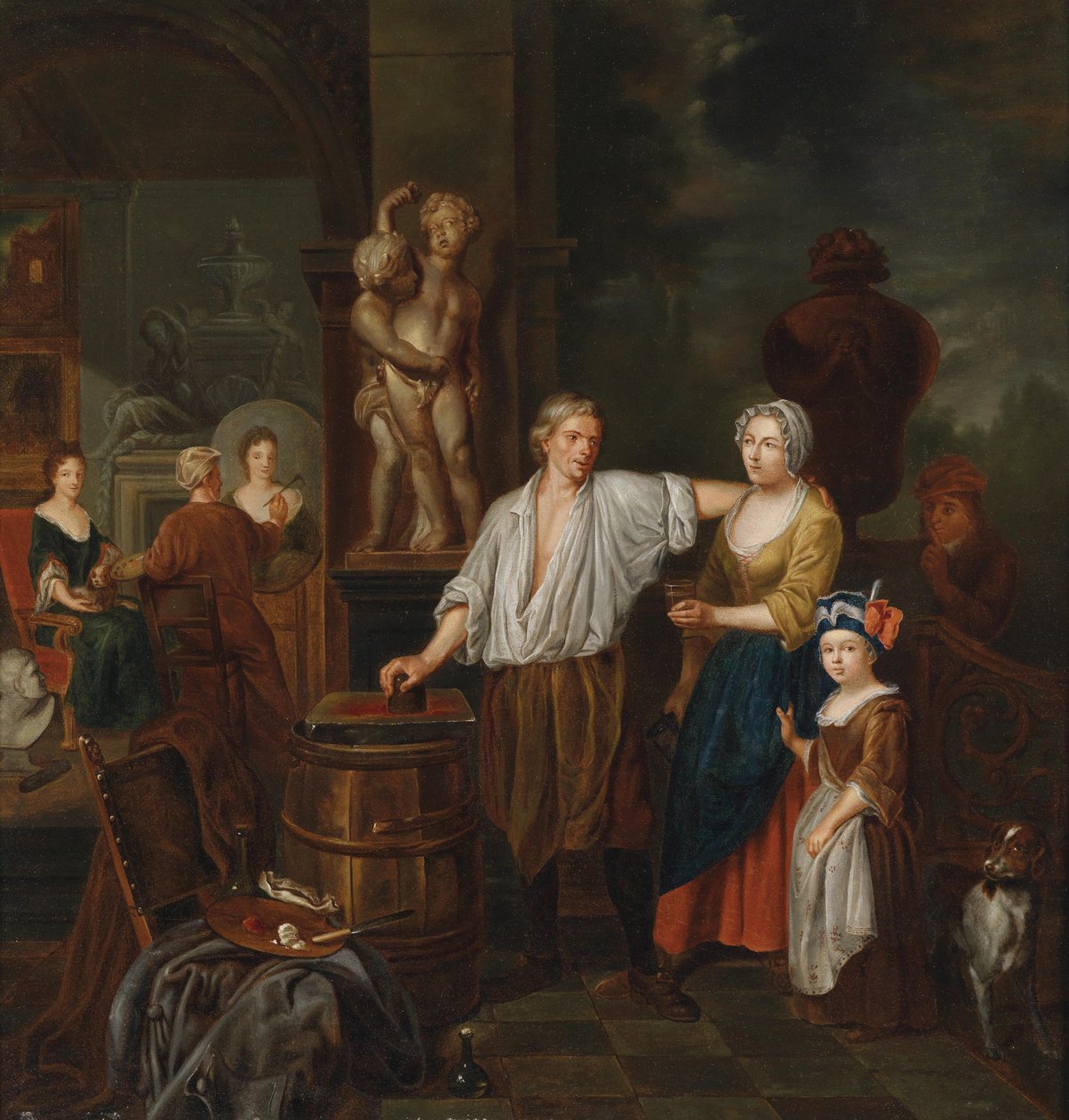 A festő műtermében alkotó: Jan Josef Horemans II