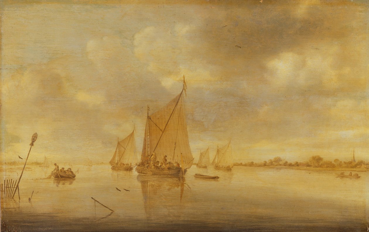 Kilátás a Maas folyóra alkotó: Jan Josephsz van Goyen
