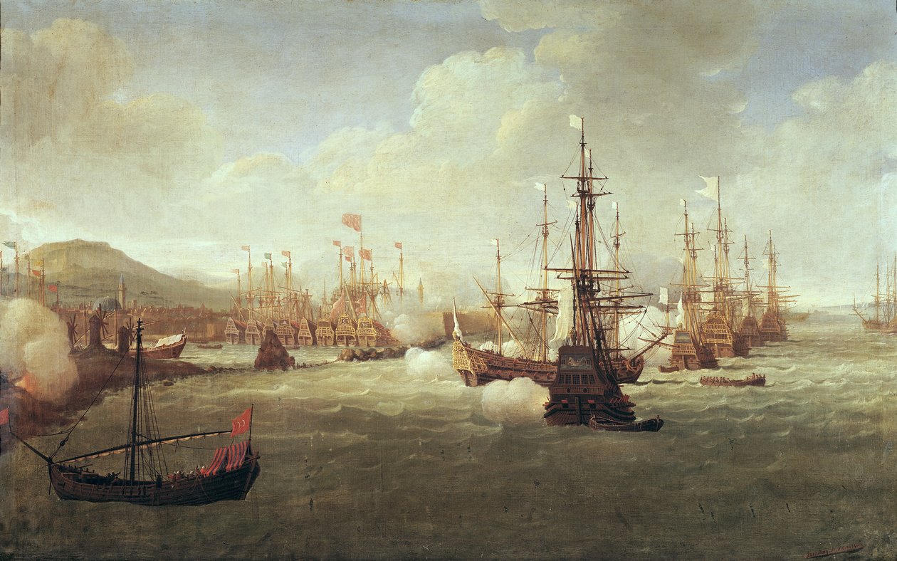 Abraham Duquesne (1610-88) Chiosban, 1681 után alkotó: Jan Karel Donatus van Beecq