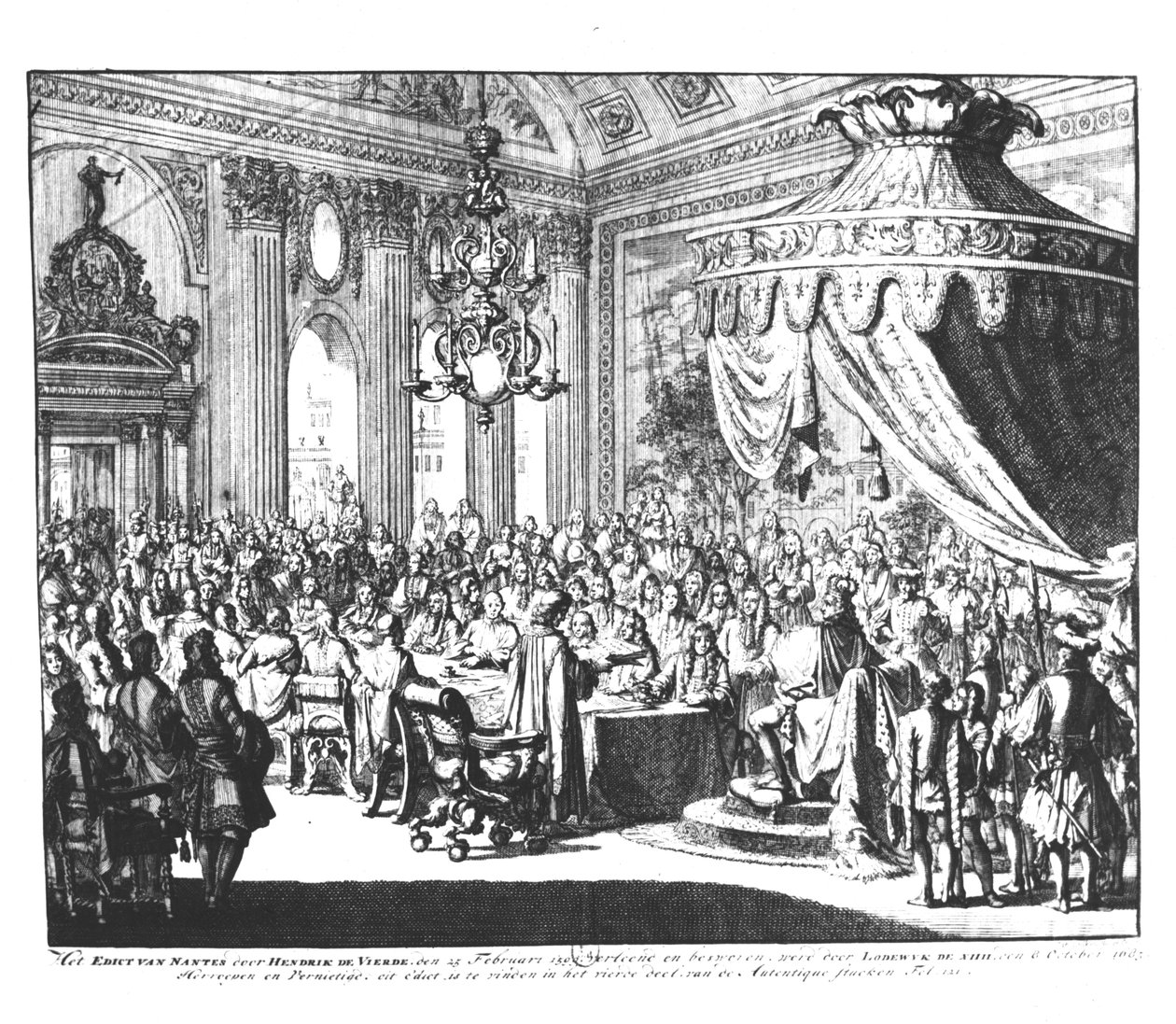 A nantes-i ediktum visszavonása 1685. október 22-én alkotó: Jan Luyken