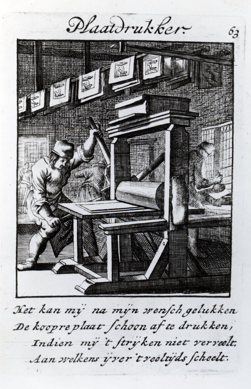 A rézmetsző, Abraham van St. Clara mesterségek könyve, a „Something for All” című művéből, 1736 alkotó: Jan Luyken