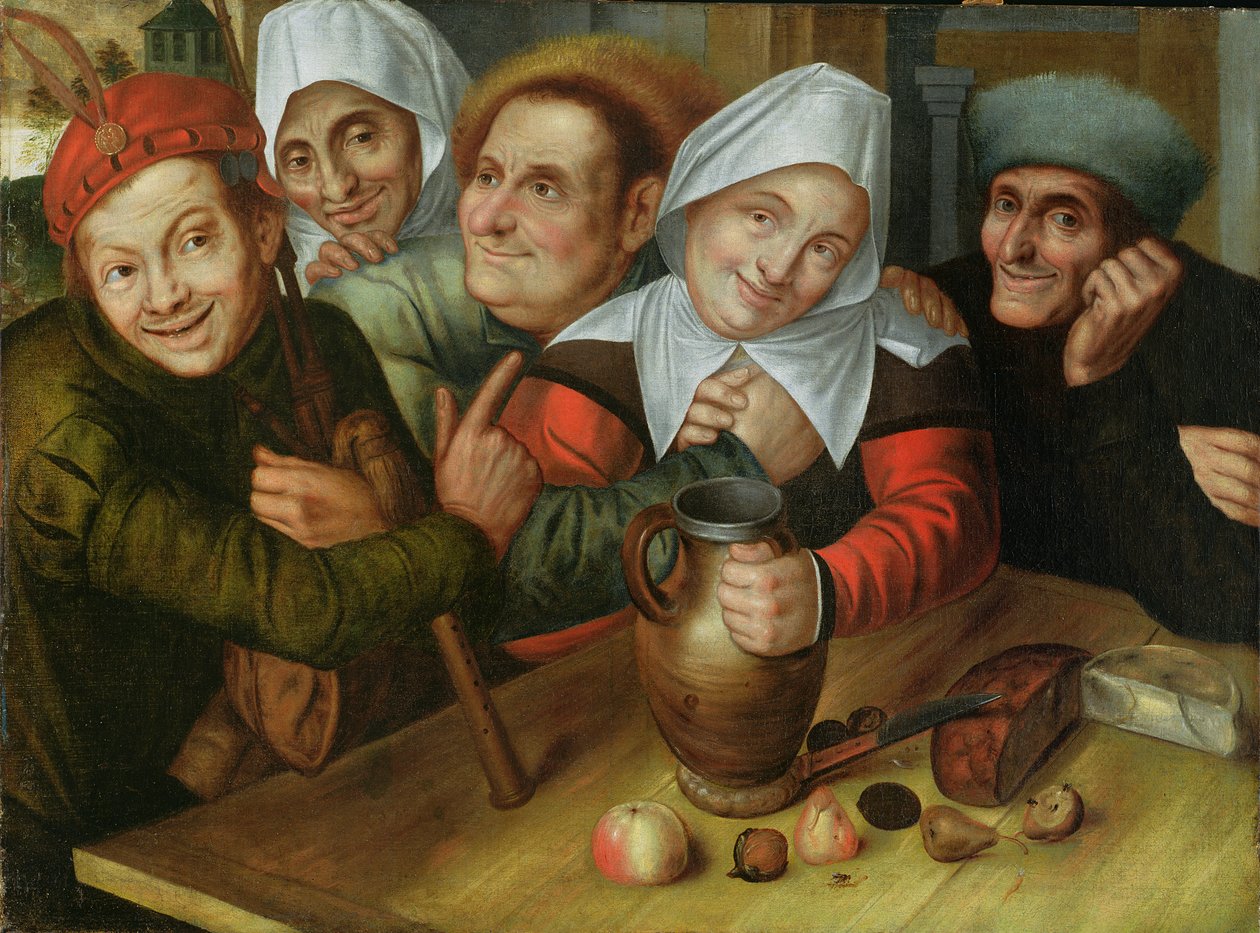 Vidám társaság, 1557 körül alkotó: Jan Massys or Metsys