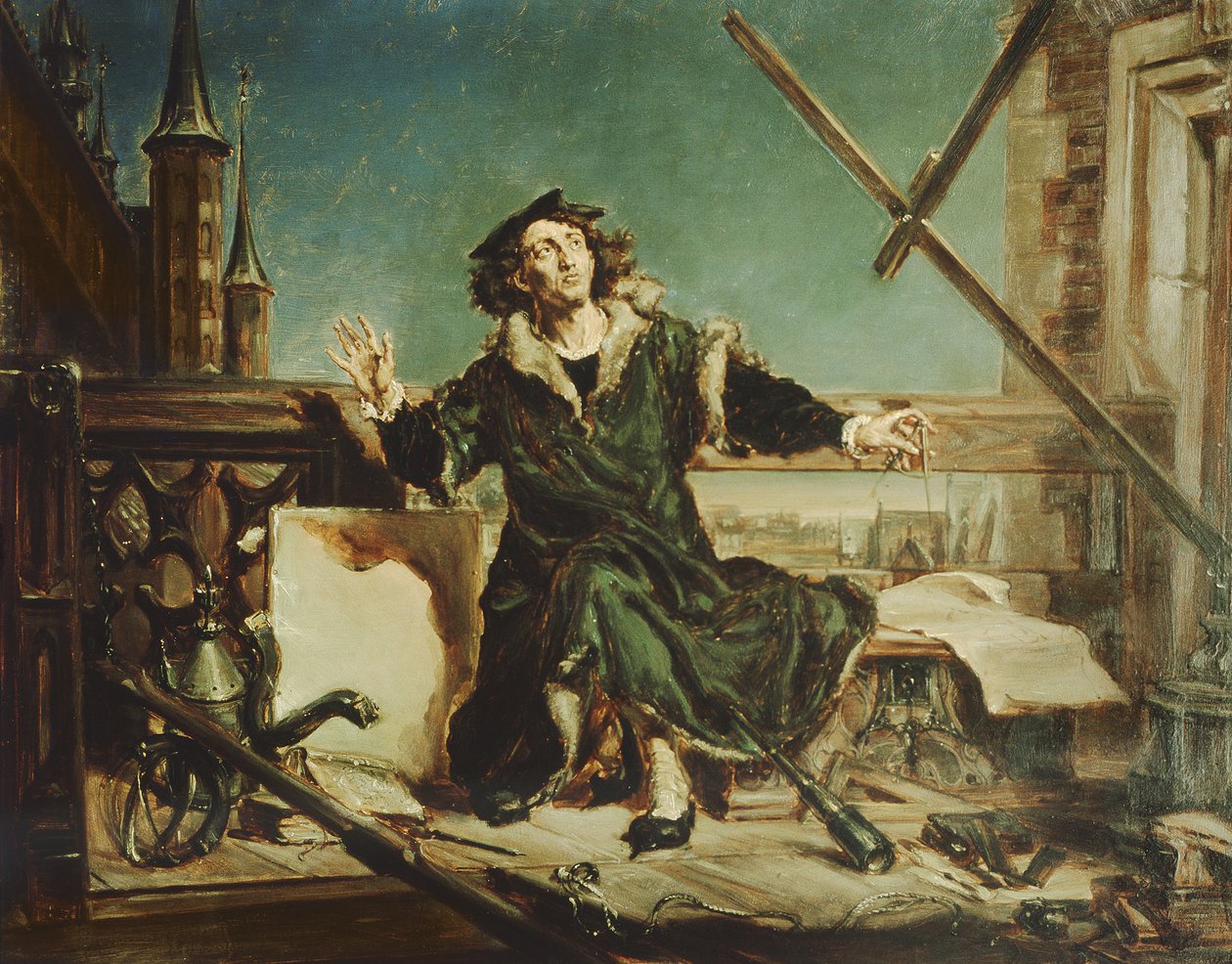 Kopernikusz a fromborki toronyban alkotó: Jan Alojzy Matejko