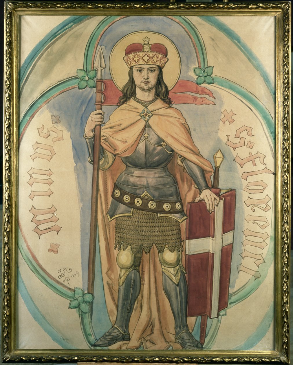 Szent Flórián, 1889 (wc vászon táblán) alkotó: Jan Alojzy Matejko