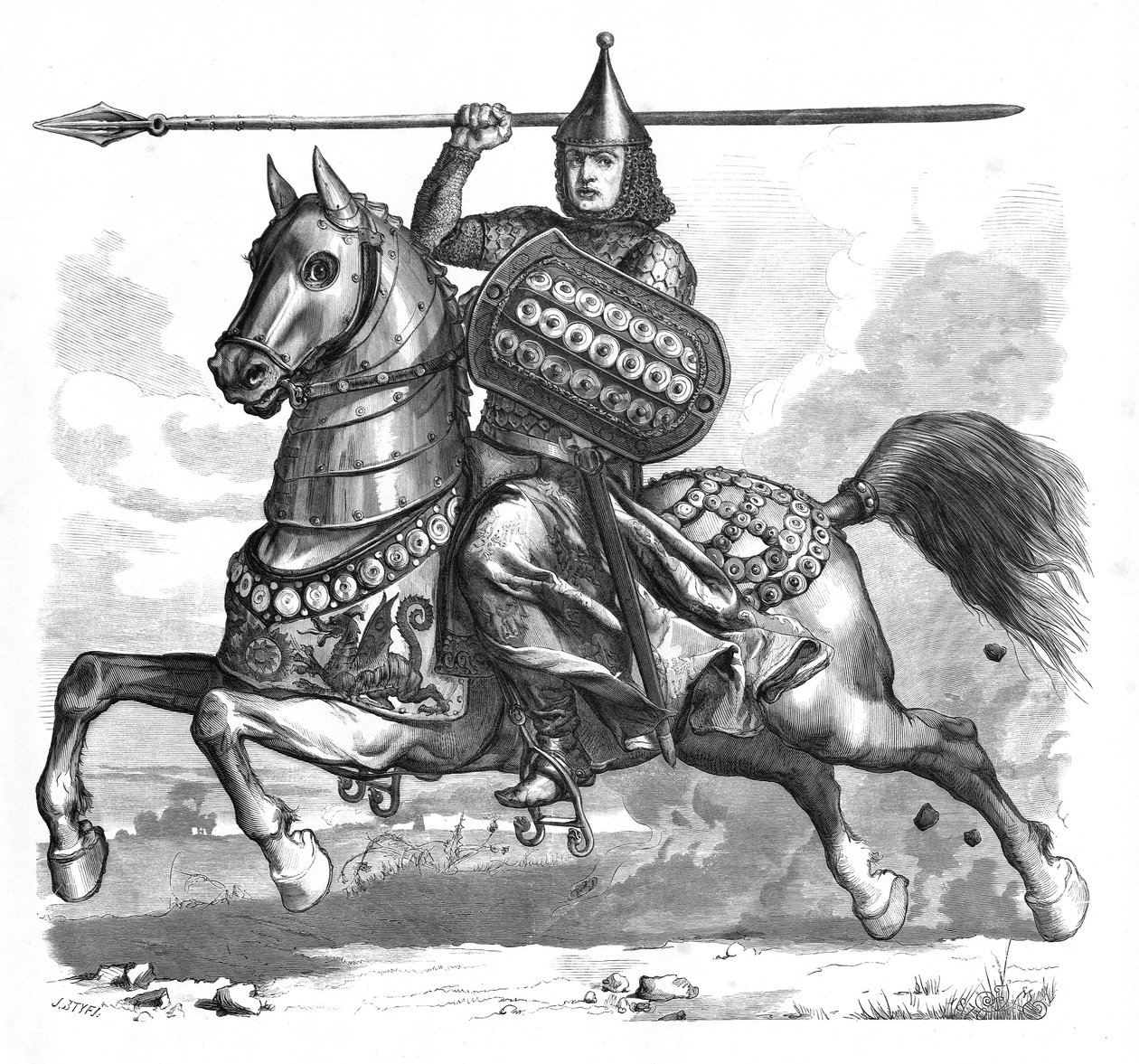 Trojden herceg Czerski Grafika Jan Matejko 1876 alkotó: Jan Alojzy Matejko